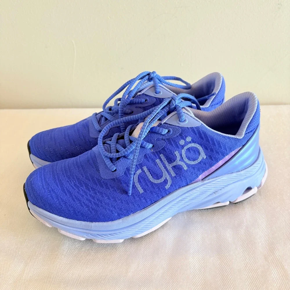 Ryka Devotion X Womens Walking Shoes Blue Mesh RE-ZORB Cushioning Sneaker SZ 7 - Picture 3 of 12
